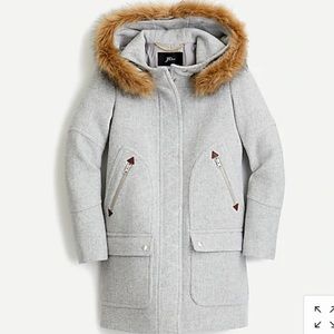 J.crew Chateau parka in Italian stadium cloth wool